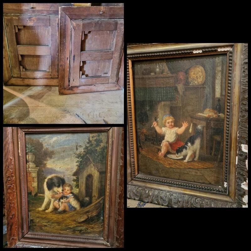 Paire de tableaux